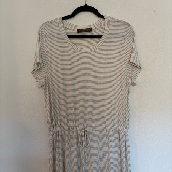 LA Relaxed Stripe Drawstring Soft Dress - Picture 2 of 7